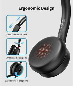 ONIKUMA X81 professional ear-wrapped wired computer USB gaming headset noise reduction call center headset with microphone - Product Image 2