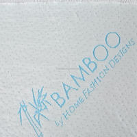 Housse de matelas en viscose de bambou OEM personnalisée, imperméable, avec poches extensibles