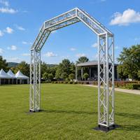 Structure de treillis portable en aluminium pour toit plat, éclairage de scène, treillis DJ, treillis d'éclairage carré, treillis mobile pour concert, treillis d'affichage