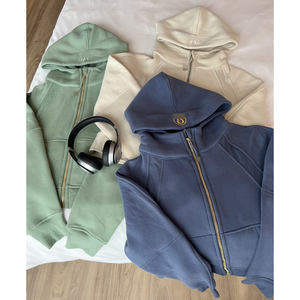 <span class=keywords><strong>Felpa</strong></span> con Cappuccio Stile Lulu Ricamata Foderata in Pile Calda e Casual per Donna Vestibilità Slim/Loose - Product Image 5