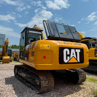 Excavatrice sur chenilles Caterpillar 320D, 20 tonnes, d'occasion, pour travaux de construction moyenne, excavatrice hydraulique Cat, engin de terrassement