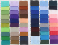 Tissu sergé en polyester/coton 65/35 T/C teint uni 21*21 108*58 pour chemises et vêtements de travail 90 10 108*58 120*60 130*70