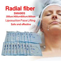 Fibre laser Endolifting avec connecteur SMA905, longueur 3M, compatible avec les appareils laser 980nm 1470nm, fibre radiale