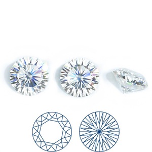 Round Heart Cut Zircon Cubic Zirconia Gemstone 5A Quality For Jewelry Making - Product Image 3