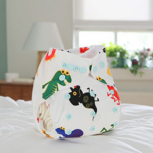 Pañales de tela para bebés, ajustable, lavable, ecológico, cubierta impermeable, pañal de tela para bebés Unisex - Product Image 1