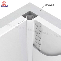 Profilé encastré pour bande LED étanche pour plafond, extrusion pour cloison sèche
