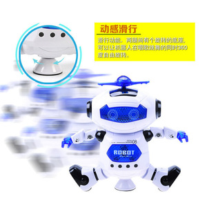 Robot dansant électrique avec musique et effets lumineux pour enfants de 5 à 7 ans, unisexe, fonctionne sur piles - Product Image 2