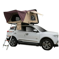Tente de toit rigide en ABS pliable pour camping en voiture, étanche, ouverture automatique, pour 2 personnes, pour SUV, pick-up, et voyages tout-terrain