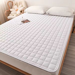 Protector de colchón de algodón antideslizante, almohadilla protectora de cama minimalista para todas las estaciones, para adultos, 100x200cm, 120x200cm, 150x200cm, 180x200cm - Product Image 3