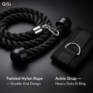Juego de 5 Accesorios para Máquina de Cable, Barra Ergonómica para Polea Lateral, Juego de Agarres <span class=keywords><strong>en</strong></span> D para Remo y Entrenamiento de Fuerza de Espalda, Equipo de Gimnasio - Product Image 3