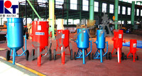 KAITECH Mini souffleur de sablage certifié CE 200L, machine de ponçage manuelle portable, capacité de stockage de sable de 200kg, 0.2m, 0.8MPa, facile à utiliser