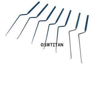 QSWTITAN Micro spatola dissettori Micro Curette microscopico coltello per neurochirurgia strumenti titanio - Product Image 2