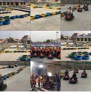Drift Kids Go <span class=keywords><strong>Cart</strong></span> Racing OEM Electric Outdoor <span class=keywords><strong>Crazy</strong></span> Go Karts para adultos Parque de atracciones Instalaciones Qishang 10 km/h - Product Image 5
