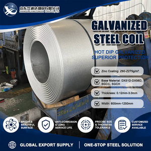 เหล็กม้วนชุบโครเมียม Q235 SS400 Z275 หนา 0.14 มม. กว้าง 762 มม. มาตรฐาน ASTM A653 เส้นผ่านศูนย์กลางภายใน 508 มม. สำหรับแผงประตู - Product Image 1