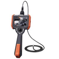 Endoscope industriel avec objectif de 3.9mm, câble de 2m, écran HD de 5 pouces, articulation à 360 degrés, fibre optique étanche IP67, 5X