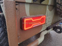 Emark Combinaison Camion Remorque Led Feux Arrière 11 "Rouge Ambre Feu de Position Arrière Débit Tourner Frein Réserve Antibrouillard Réflecteur