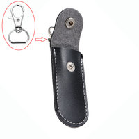 Estuche Protector de Cuero para Memoria USB con Logotipo, Adaptador para Sandisk, Bolsa Negra para Memoria USB Netac, Fundas para Pendrive