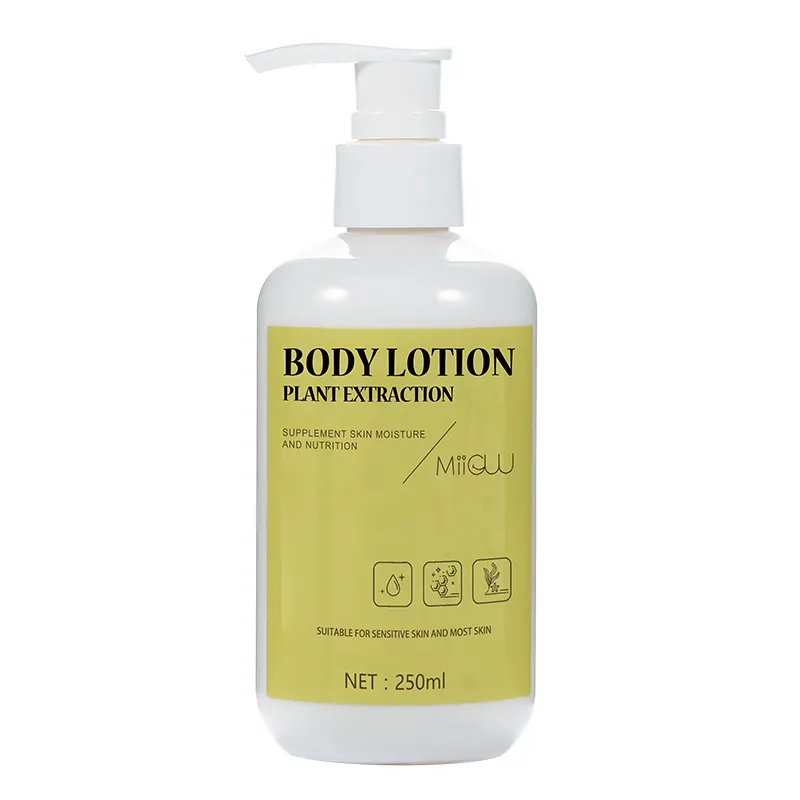 OEM Custom Private Label Organic White Body Care Cream Whitening Moisturizing Milk Body Lotion