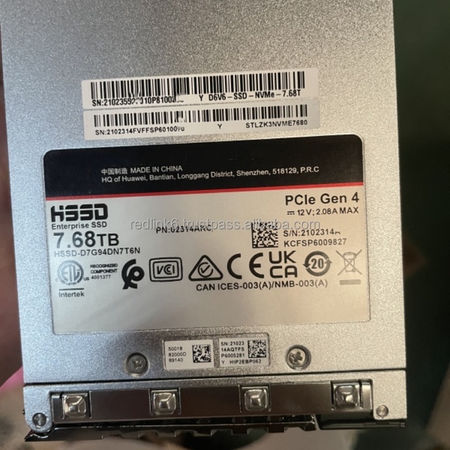 02355FPT D5V6-NVMe-7.68T-E 7.68TB SSD NVMe OceanStor Dorado 5000 V6 7" Palm Encryption Disk Unit H 45kg Stock Available 256GB
