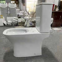 Ensemble WC deux pièces en céramique le plus populaire avec chasse d'eau double, drainages P-Trap et S-Trap, design moderne à poser au sol
