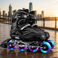 Patins à roulettes en aluminium réglables électriques pour hommes et femmes, sports de plein air, chaussures de patinage professionnelles, roues de patins à roulettes
