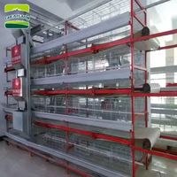 Nouveau produit Cage à poulets automatique pour poulettes de 3/4 étages, capacité de 90/120 poulets, cage à poulets pour l'élevage de volailles