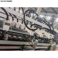 Cortadora y Hendidora Eléctrica de Cuchilla Delgada Ajustable con Bloqueo Neumático Automático, Diseño de 8 Rodillos, Máquina para Empaque de Cartón Corrugado