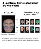 Machine faciale de scanner de testeur d'analyseur UV de diagnostics de peau 3D pour le diagnostic dermatologique