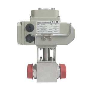 Actuador de control de gas de cuarto de vuelta de alta presión HL, personalizable, compatible con AC220v DC24v, válvula de bola OEM, compatible con HEM, válvula de bola inteligente de PVC - Product Image 2