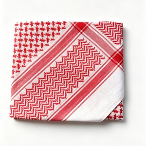 Wholesale high-quality pure cotton Saudi Arabian Keffiyeh Shemagh men's headscarves and apparel - Product Image 5
