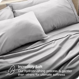 Lenzuolo in microfibra biancheria da letto 1800 contare tasca profonda 4 pezzi letto Hotel Set lenzuolo per Hotel - Product Image 3