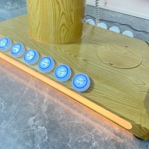 Moderno lujo personalizado grano de madera eléctrico mañana ajustable facial <span class=keywords><strong>cama</strong></span> pestañas <span class=keywords><strong>cama</strong></span> muebles conjunto para salón de belleza - Product Image 5