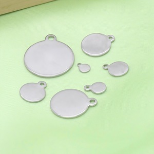 Collier pendentif DIY en forme de gourde ronde, accessoires de bijoux en acier inoxydable avec trou pour la fabrication de bijoux, petite, moyenne et grande taille - Product Image 3