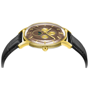 Factory Direct Men's Wristwatch 3ATM Waterproof High Quality Leather Strap Japan Quartz <strong>Watch</strong> Movement Bridge Glass - Product Image 2