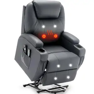 Роскошное Электрическое Кресло для кинотеатра, кожаное кресло, домашний диван, Электрический Диван для пожилых людей