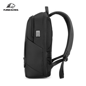 Kingsons <b>Backpack</b> 15.6 Inch Laptop Compartment Waterproof Business Travel Bag Multi Compartment Large Capacity <b>Black</b> - Product Image 3