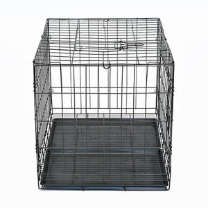 Fabrika toptan ağır özelleştirilmiş Metal Pet kafesleri büyük köpek kulübesi köpek sandık katlanabilir darbe sandık lüks köpek yatağı - Product Image 3