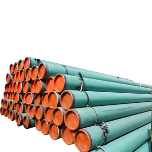 Tubo de aço soldado espiral SSAW revestido API para oleodutos PE Spec 5L X42 X56 no setor de petróleo e gás