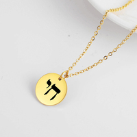 Collier à breloque pour femmes, bijou avec pendentif en bouteille de 25 cm, bijou en acier inoxydable