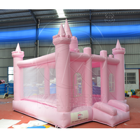 Nouveau design Maison rebondissante rose videur gonflable pour fête de mariage Château gonflable commercial pour les filles
