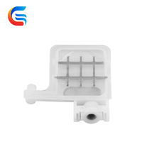 Senchro White Digital Eco-Solvent Printer Ink Damper Generasi ke-5 Inlet Persegi Pelat Logam Ganda Filter Besar Konektor Lebar Tinta