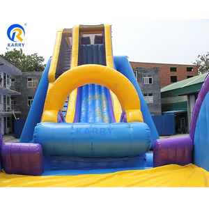 Nhà Máy Bán buôn thú vị roller coaster Inflatable trở ngại trượt khổng lồ cong trượt Inflatable sân chơi trượt cho trẻ em - Product Image 3