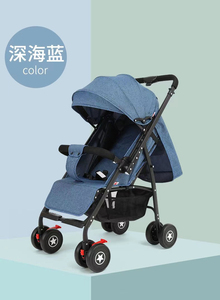Cochecito de Bebé Ligero con Asa Reversible, Asiento Ajustable, Tela de Lino, Marco de Acero, Amortiguación de Impactos - Product Image 3