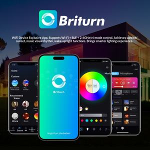 <span class=keywords><strong>Plafonnier</strong></span> LED intelligent moderne avec Wi-Fi et télécommande via application pour commande vocale, gradation et changement de couleur, compatible Alexa, ultra-mince 30W cinq voies - Product Image 4