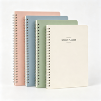 Agenda spirale A5 à couverture rigide, journal professionnel hebdomadaire non daté, couverture avec plastification mate, impression personnalisée, cadeau promotionnel