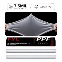 FYL Matte PPF Film Lubrizol TPU 7.5mil Hidrofobik Perbaikan Diri Instan Pelindung Cat Mobil Mewah Satin PPF Roll 6-Tahun