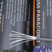 Cordon de parachute de survie haute résistance 550, 100 pieds, 7 brins intérieurs, noyau en nylon de 4 mm, pour la sécurité en extérieur