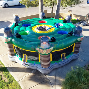 Jeu de tape-taupe gonflable interactif Carnival en PVC, design portable et garantie de 3 ans pour les fêtes et événements en plein air - Product Image 2