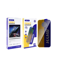 Protection d'écran en verre trempé anti-espion 9H 0,4 mm 30 degrés pour iPhone 14 15 16 17 Pro Max 17Air 17E