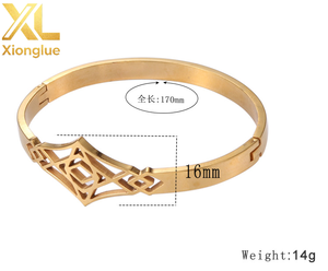 New Hot Stainless Steel <b>Bracelet</b> Metal Chain <b>Silver</b>/Gold Adjustable <b>Bangle</b> Popular Unisex Charm 316L Stainless Steel Jewelry - Product Image 6